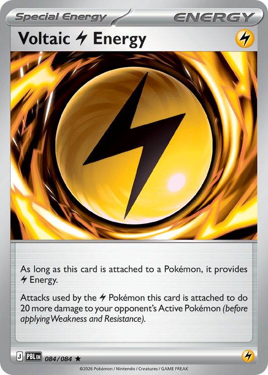 Voltaic Lightning Energy — Pitch Black 084/084 Pokémon card