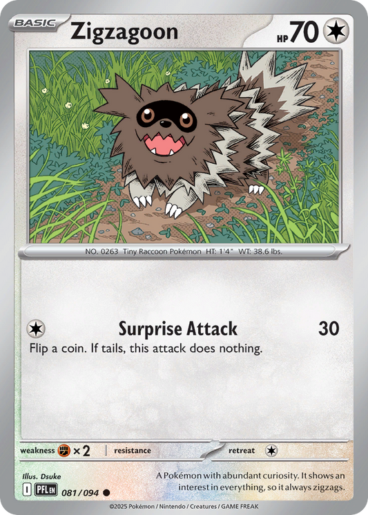 Zigzagoon 081/094 Phantasmal Flames