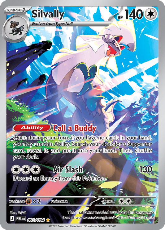 Silvally — Pitch Black 095/084 Pokémon card