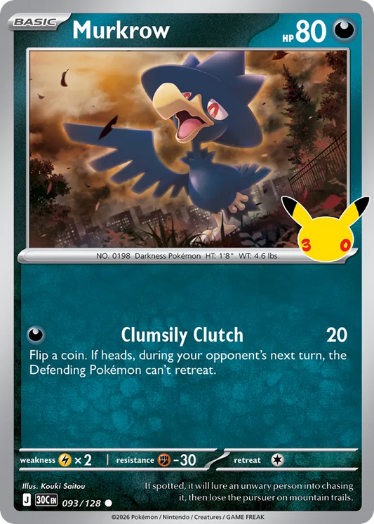 Murkrow 093/128 30th Celebration