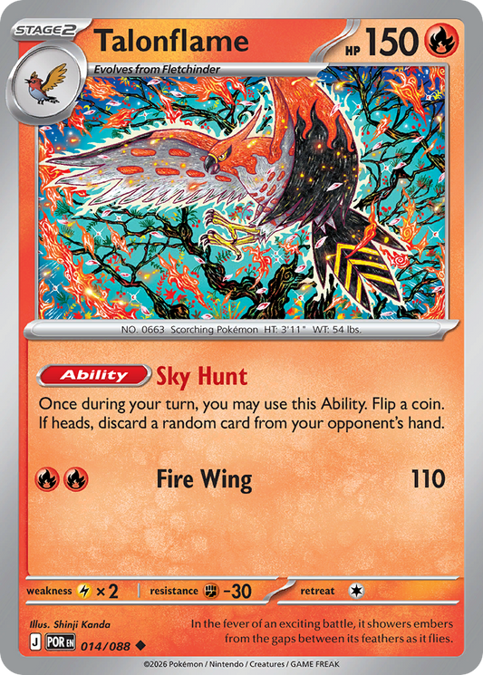 Talonflame 014/088 — Perfect Order Pokémon TCG