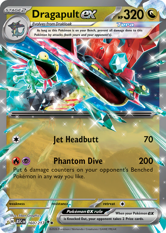 Dragapult ex — Ascended Heroes 160/217 Pokémon card