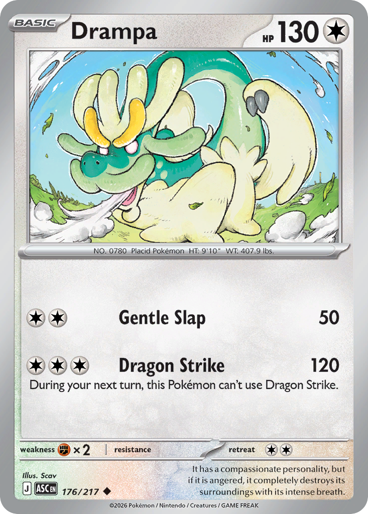 Drampa — Ascended Heroes 176/217 Pokémon card