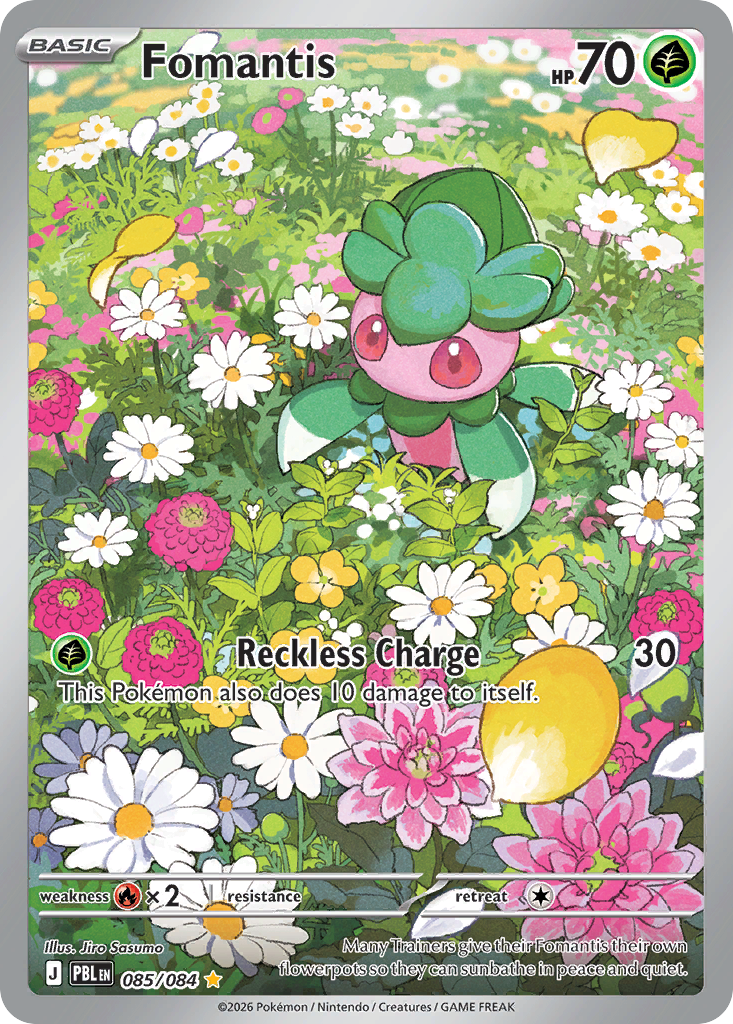 Fomantis — Pitch Black 085/084 Pokémon card