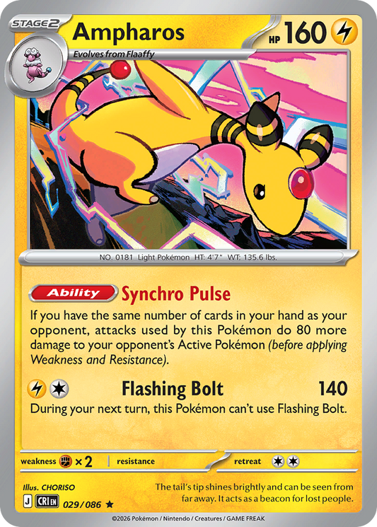 Ampharos 029/086 Chaos Rising