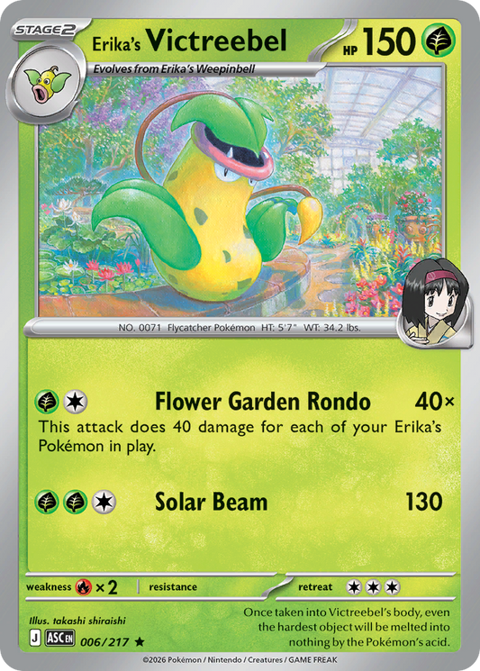Erika's Victreebel — Ascended Heroes 006/217 Pokémon card