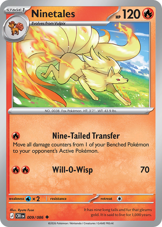 Ninetales 009/086 — Chaos Rising Pokémon TCG