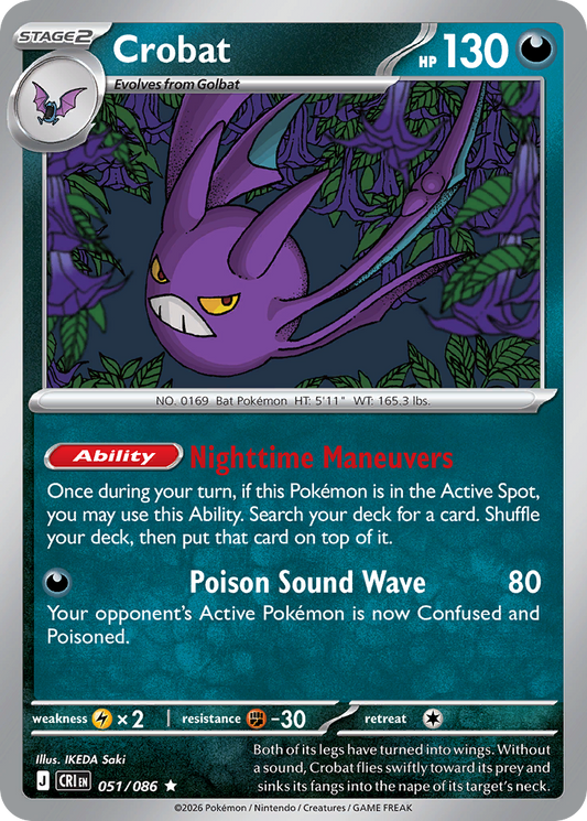 Crobat 051/086 Chaos Rising