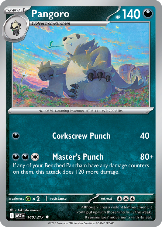 Pangoro — Ascended Heroes 140/217 Pokémon card
