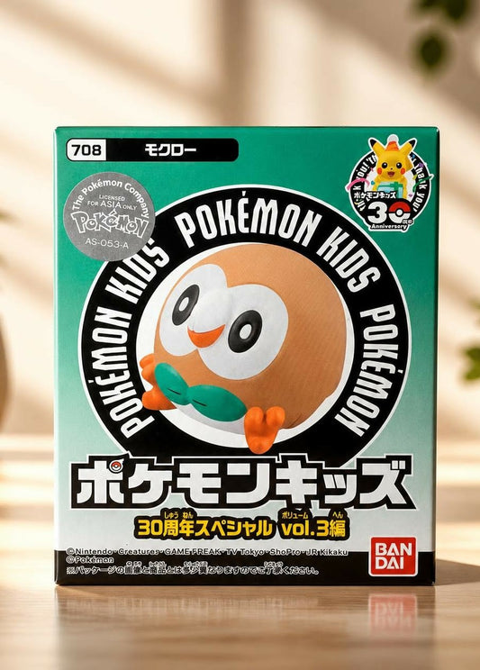 Rowlet — Pokémon Kids 30th Anniversary Special Vol. 3 (Bandai)