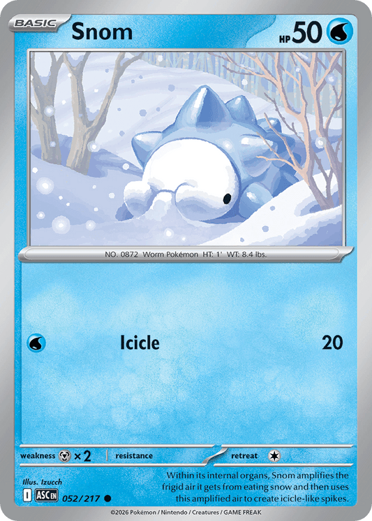 Snom 052/217 — Ascended Heroes Pokémon TCG